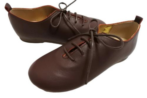 【かぼちゃの馬車CA-15 ボルドー】ころんと靴紐シューズ